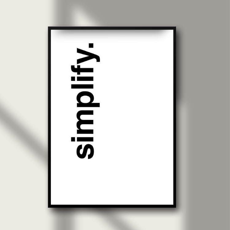Poster - Simplify