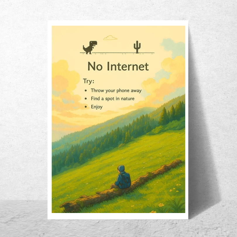 Poster - No Internet