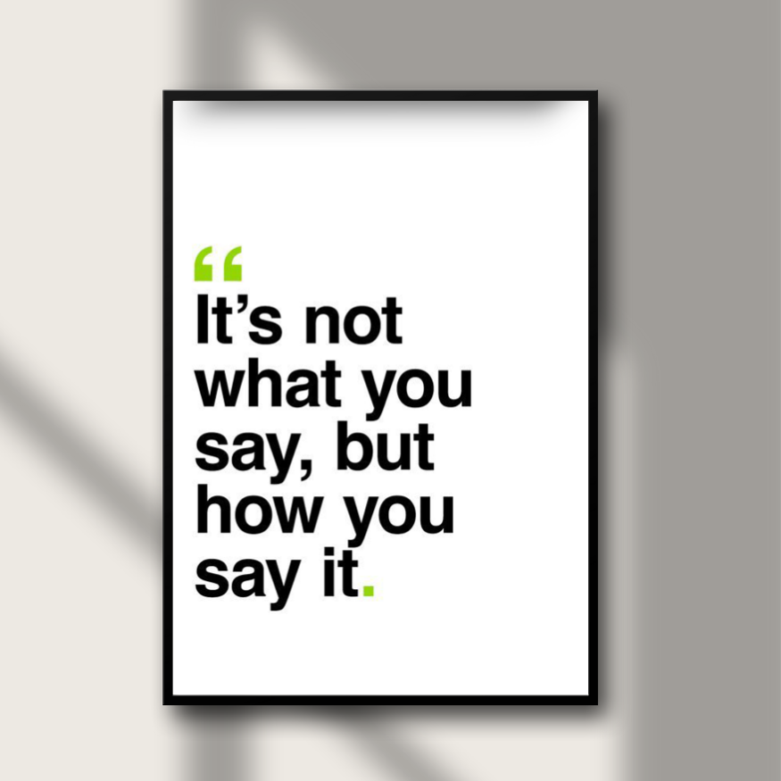 Poster - How You Say