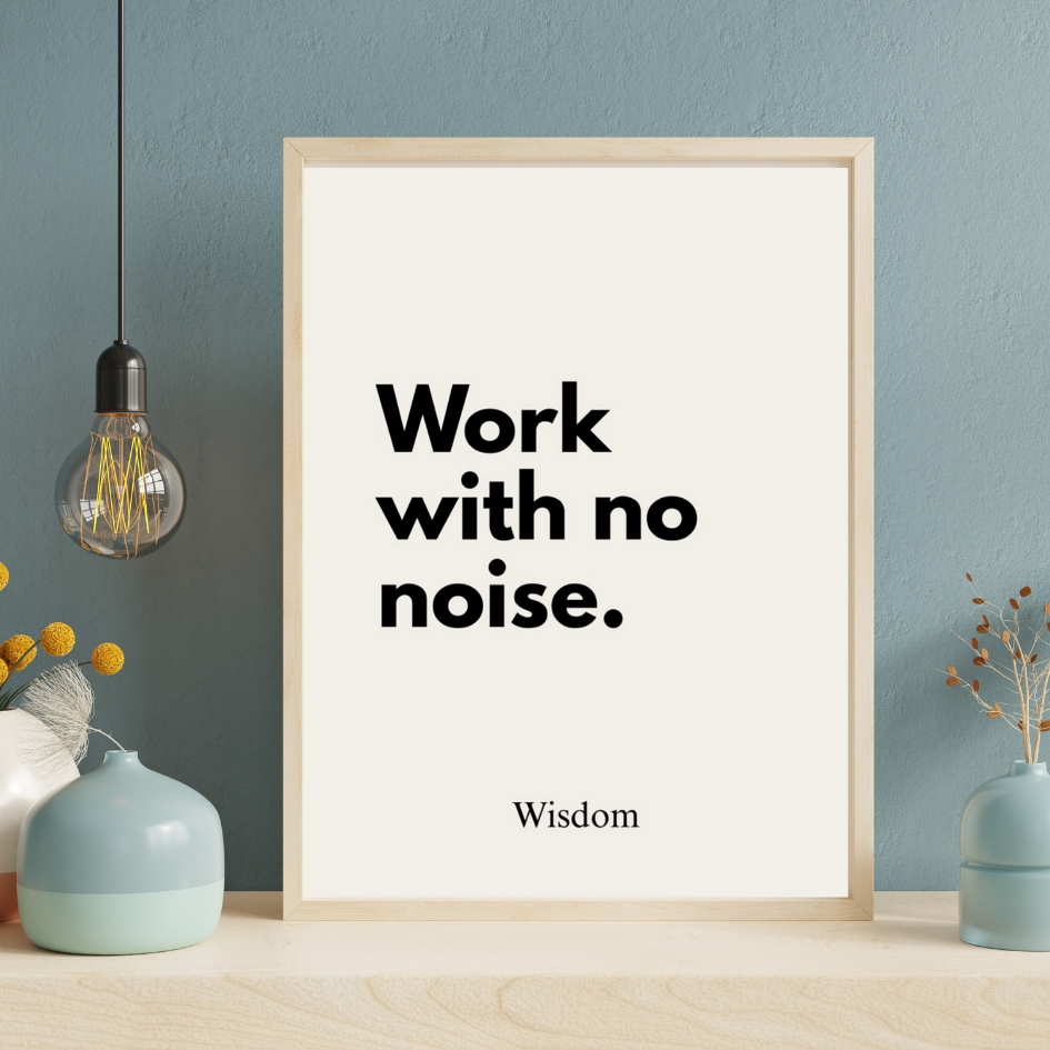 Poster - Work With No Noise